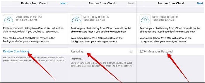 Using WhatsApp Chat Backup to Recover Deleted Messages
