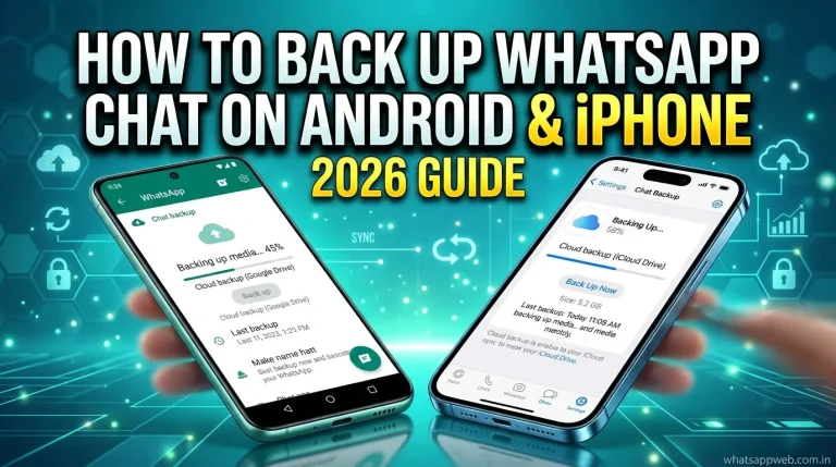 How to Back Up WhatsApp Chat on Android & iPhone 2026 Guide how to back up WhatsApp chat