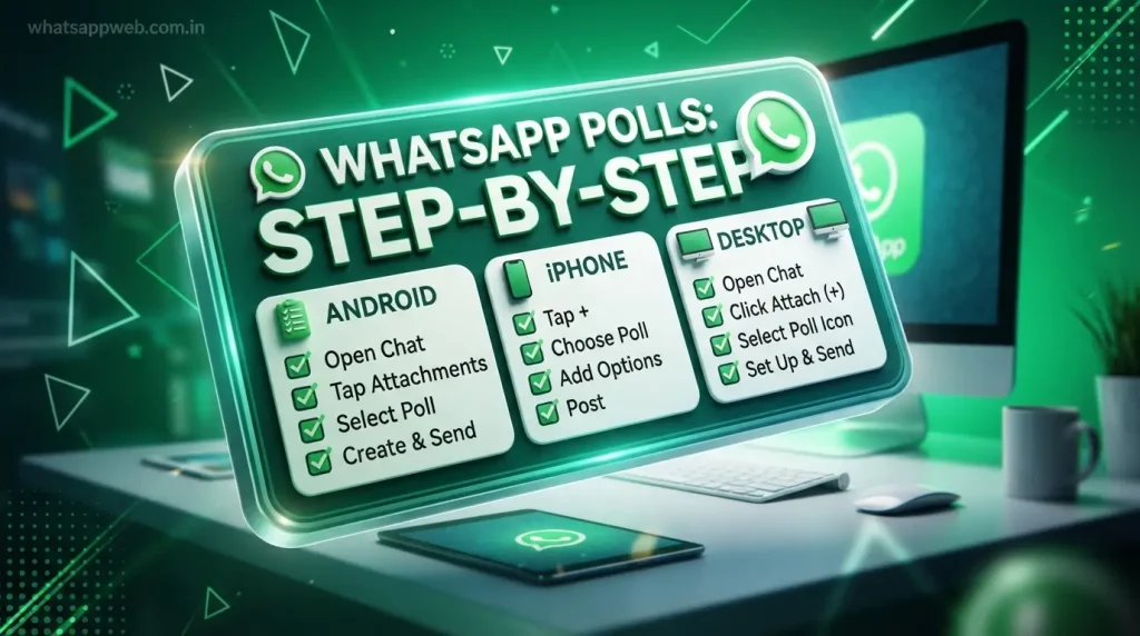 how to create poll in WhatsApp 