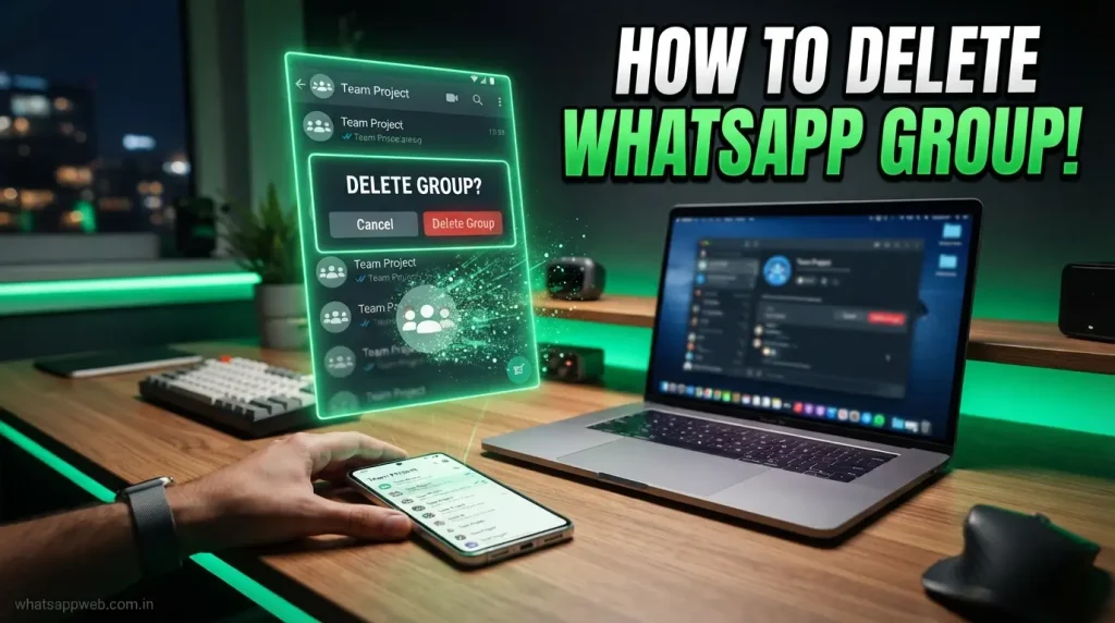how to delete whatsapp group