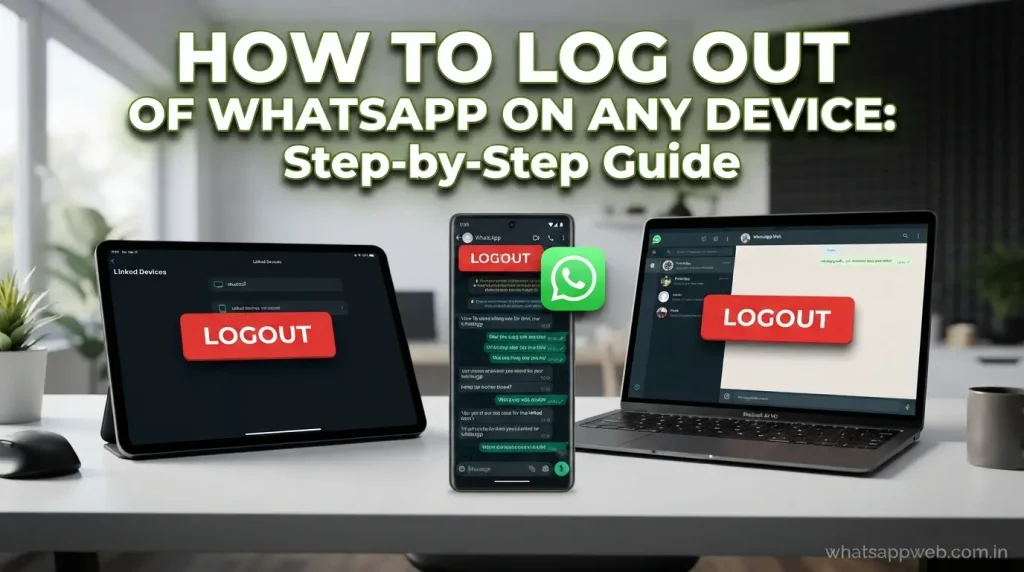 how to logout from whatsapp